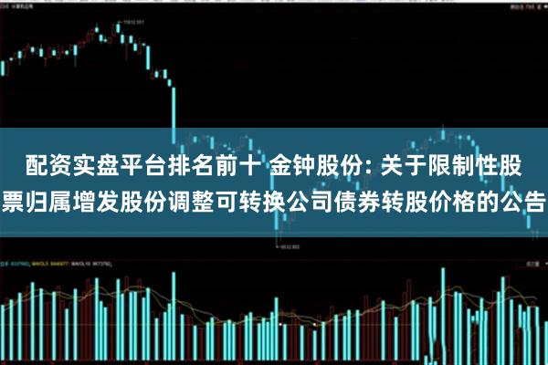 配资实盘平台排名前十 金钟股份: 关于限制性股票归属增发股份调整可转换公司债券转股价格的公告